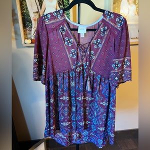 Sheer boho blouse